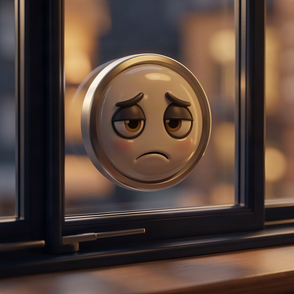 A nervous cartoon close button politely asking permission before it closes a window